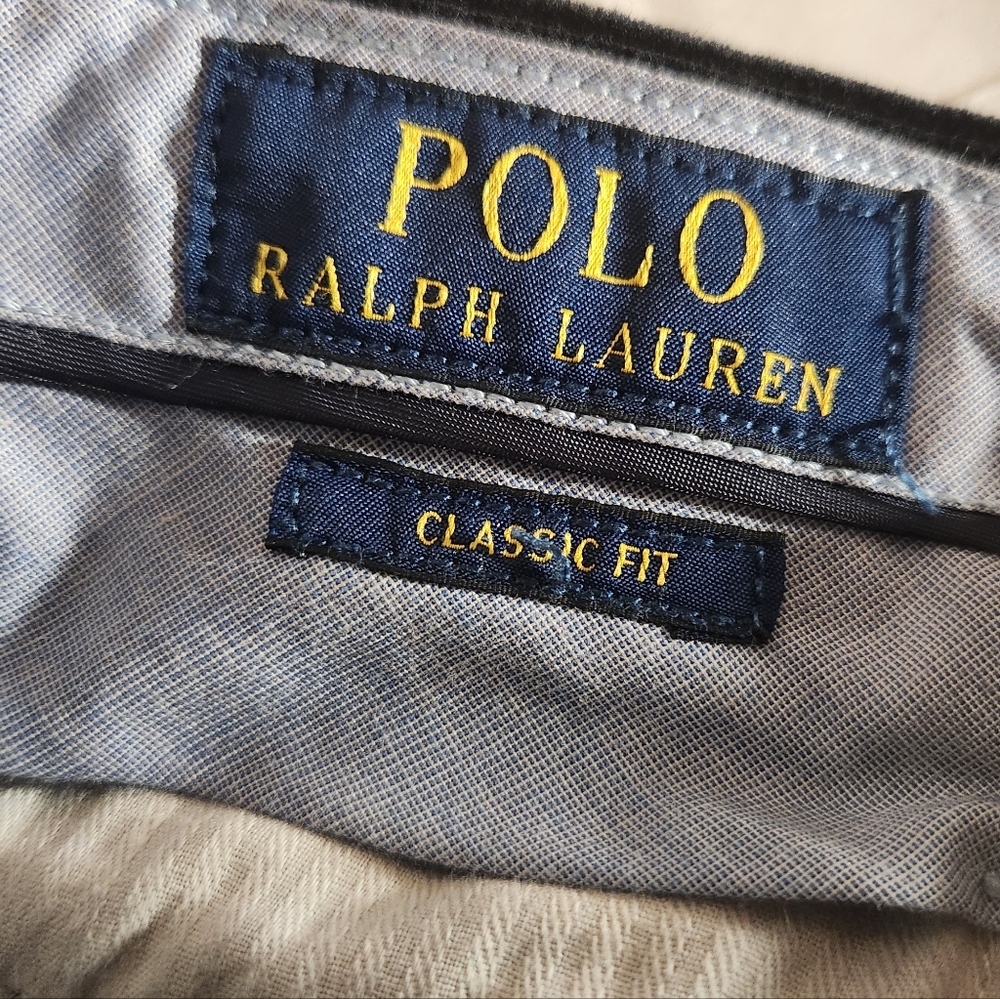 Men's Polo Ralph Lauren Classic Fit Black Corduroy Pants - Picture 5 of 8